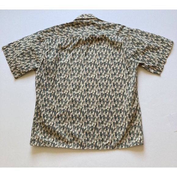 Mario Ferrari Mens Casual Short Sleeve Shirt Large Hawaiian Button-Up Adult - Picture 2 of 12